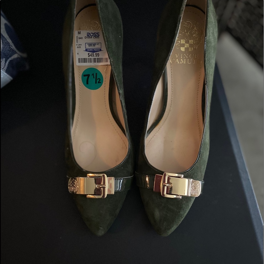 Suede heels